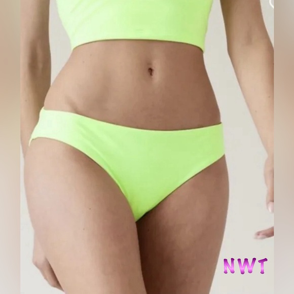 Athleta Other - NWT- Neon Yellow Clean Medium Bottom Bikini LG